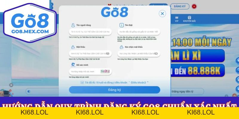Đăng Ký Go8 Liền Tay Nhận Ưu Đãi Khủng Cho Tân Thủ