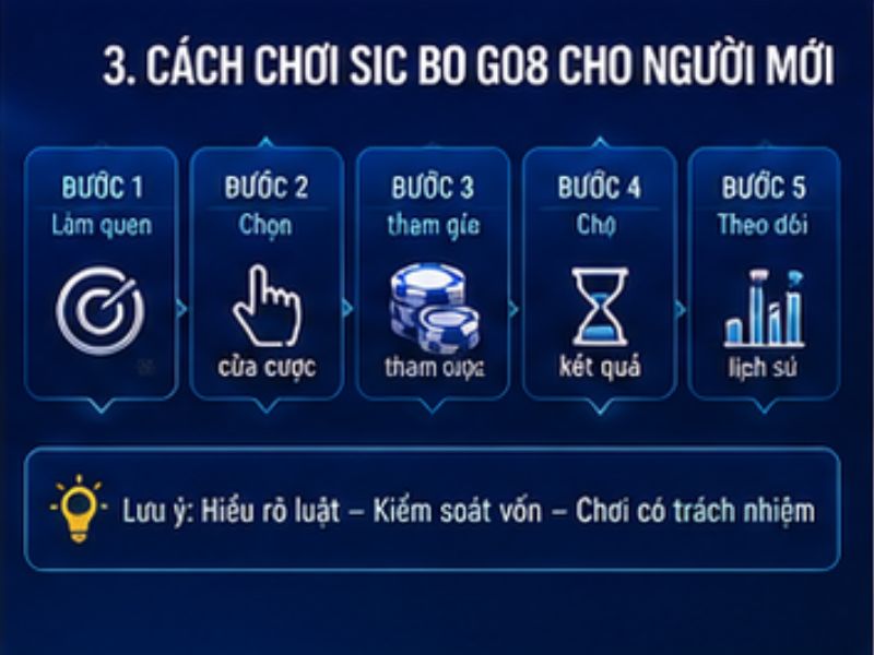Cách Chơi Sic Bo GO8 – Hướng Dẫn Luật Chơi Và Cửa Cược