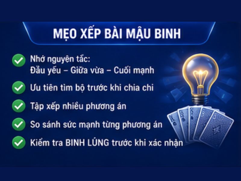 Cách Xếp Bài Mậu Binh GO8 Chuẩn, Dễ Hiểu Cho Người Mới