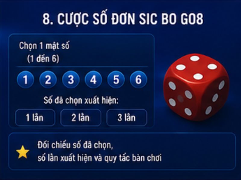 Cách Chơi Sic Bo GO8 – Hướng Dẫn Luật Chơi Và Cửa Cược