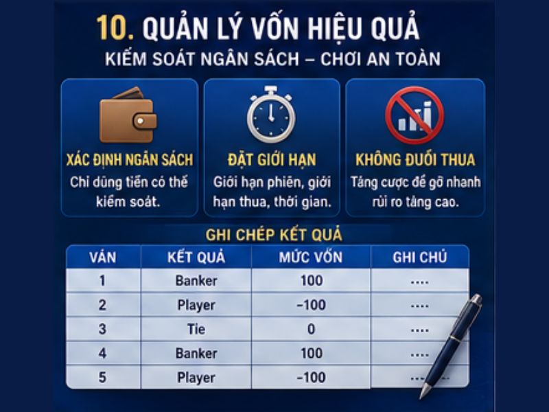 Chiến Thuật Baccarat GO8: Cách Chơi, Đọc Bàn Và Quản Lý Vốn - Go8
